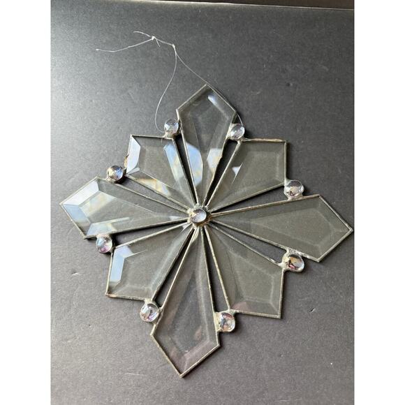 Handmade Other - Beveled Glass Handcrafted Prism Suncatcher Clear Artisan Window Decor 9”